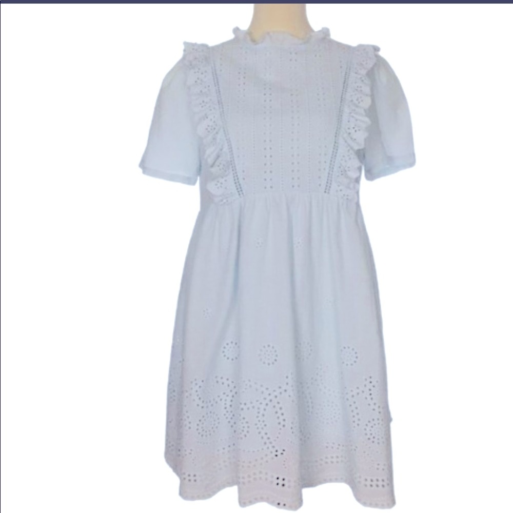 Altar’d State Light Blue Eyelet Dress